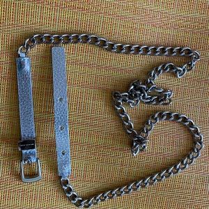Michael Kors silver chain belt